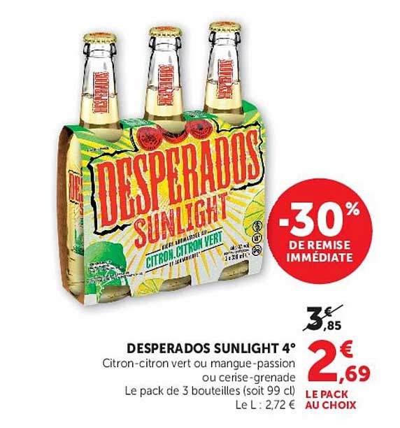 DESPERADOS SUNLIGHT 4°