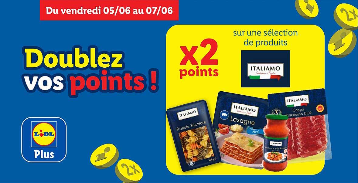 Doublez vos points !