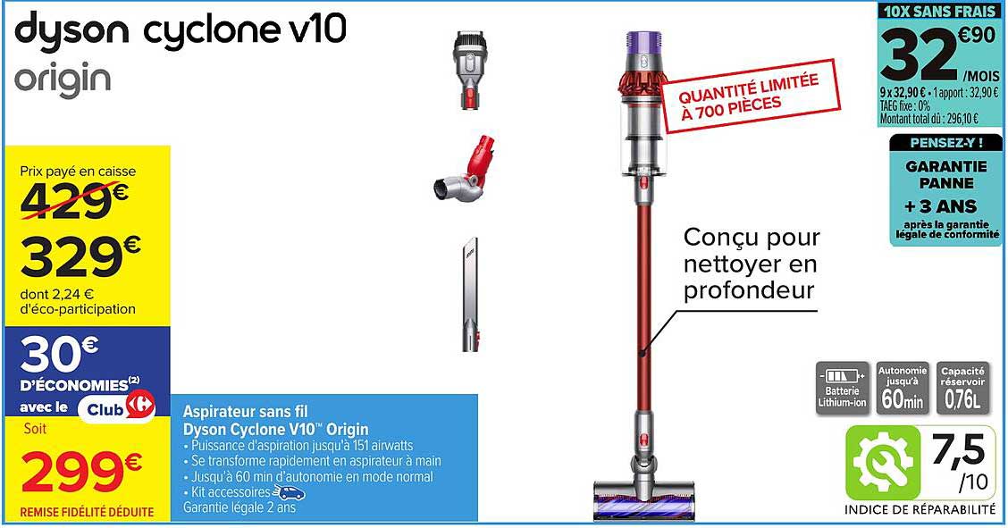 dyson cyclone v10 origin