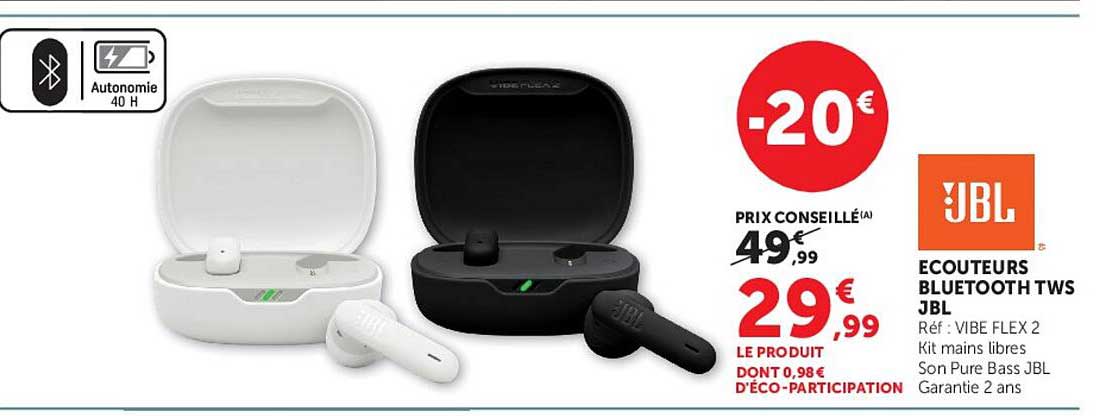 ECOUTEURS BLUETOOTH TWS JBL