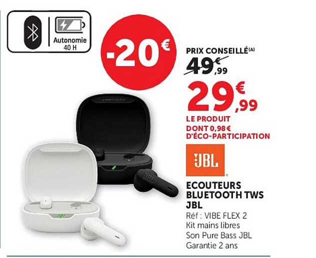 ECOUTEURS BLUETOOTH TWS JBL