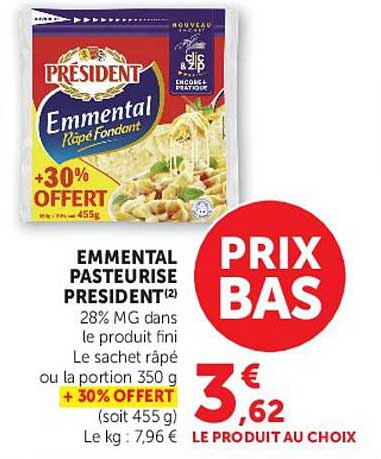 EMMENTAL PASTEURISE PRESIDENT(2)
