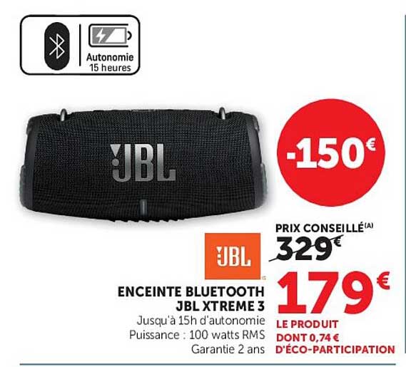 ENCEINTE BLUETOOTH JBL XTREME 3