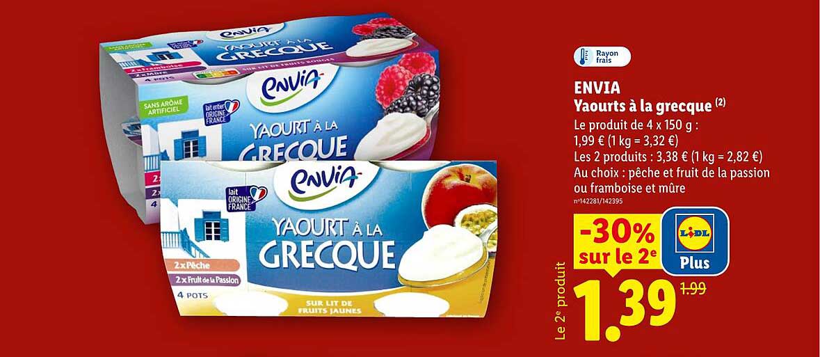 ENVIA Yaourts à la grecque