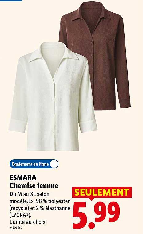 ESMARA Chemise femme