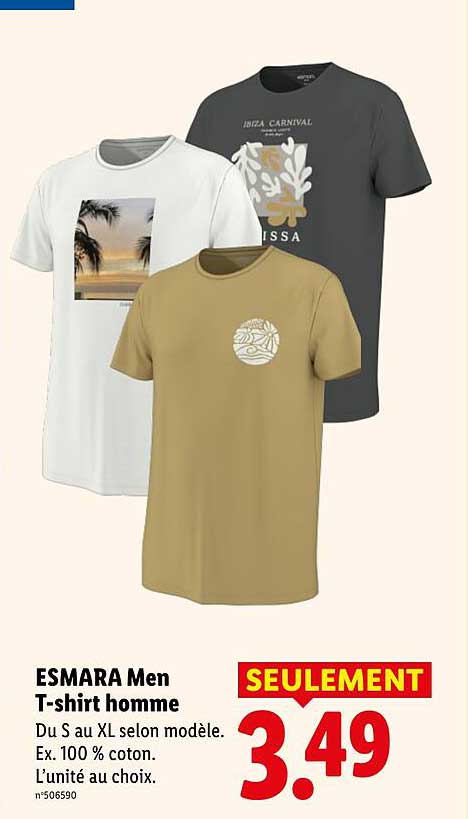 ESMARA Men T-shirt homme
