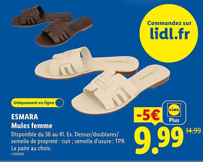 ESMARA Mules femme