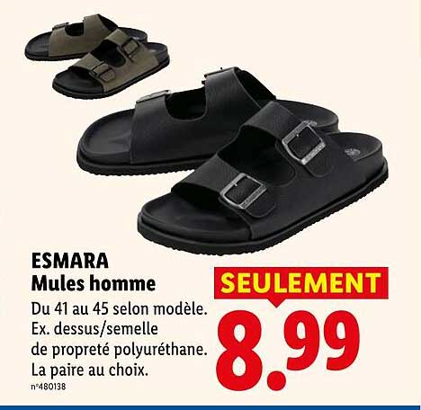 ESMARA Mules homme