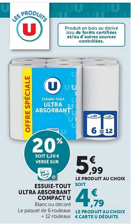 ESSUIE-TOUT ULTRA ABSORBANT COMPACT U