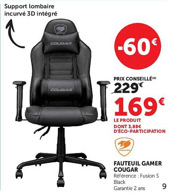 FAUTEUIL GAMER COUGAR