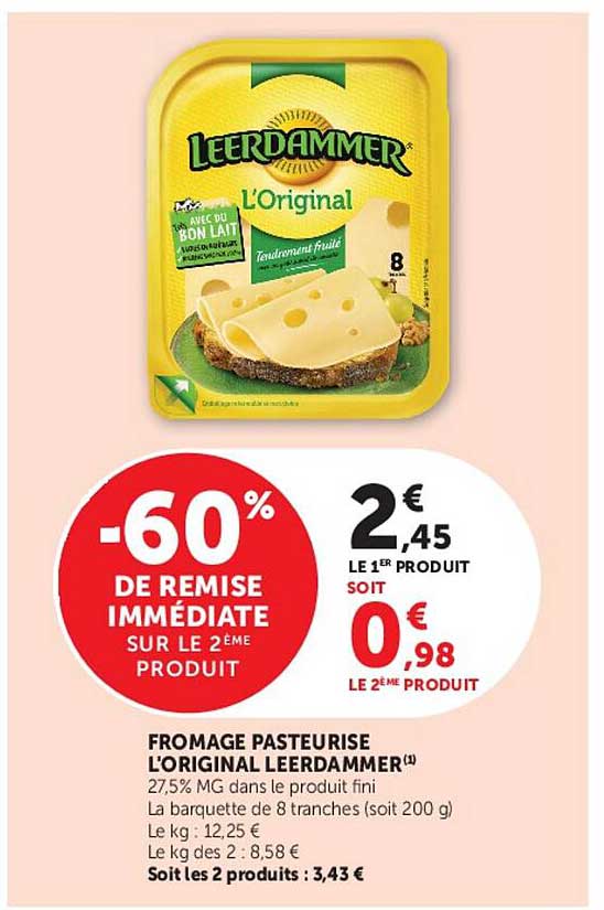 FROMAGE PASTEURISE L’ORIGINAL LEERDAMMER