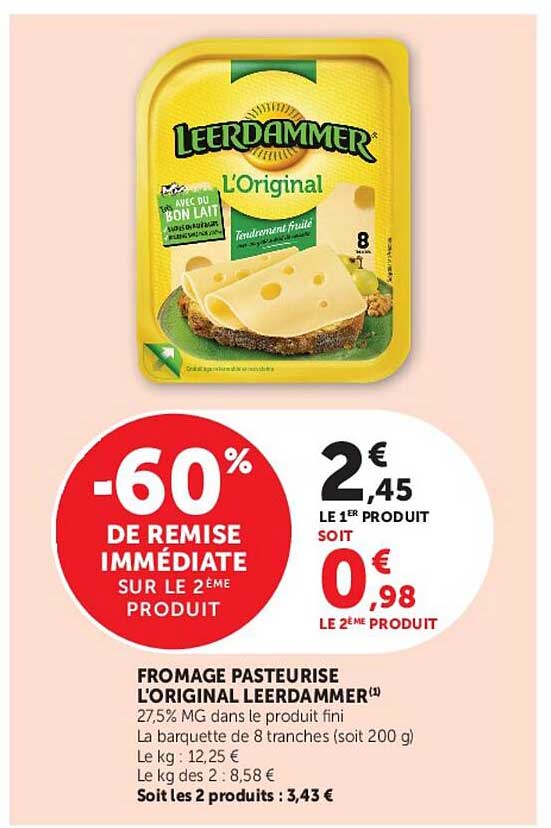 FROMAGE PASTEURISÉ L’ORIGINAL LEERDAMMER