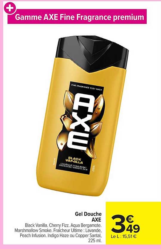 Gamme AXE Fine Fragrance premium