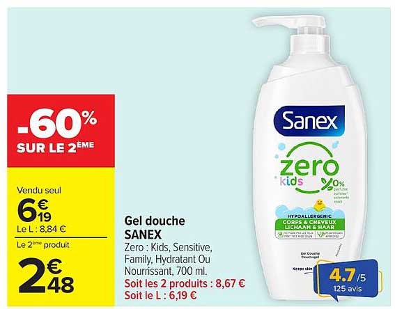 Gel douche SANEX