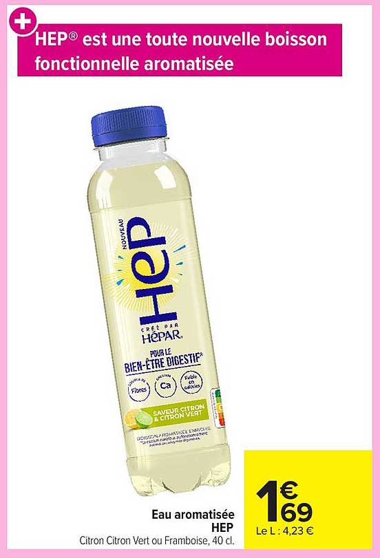 HEP® est une toute nouvelle boisson fonctionnelle aromatisée