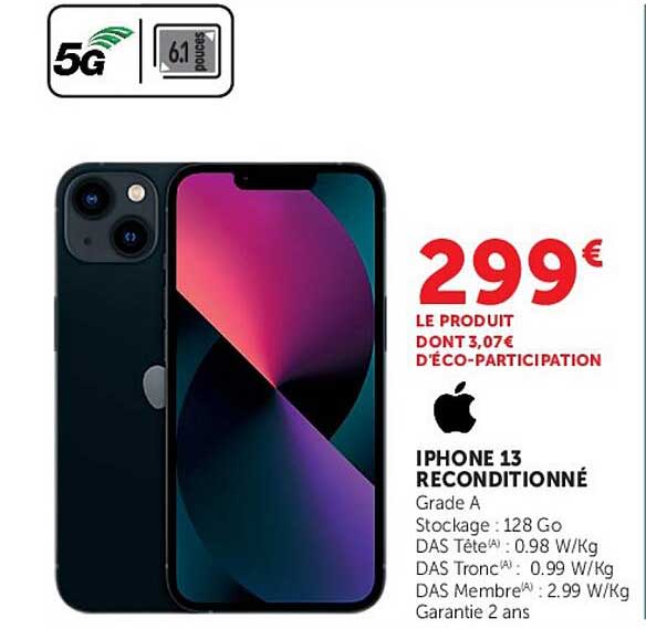 IPHONE 13 RECONDITIONNÉ