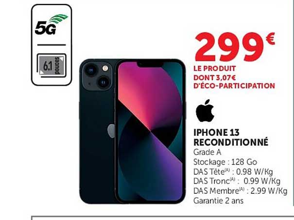 IPHONE 13 RECONDITIONNÉ