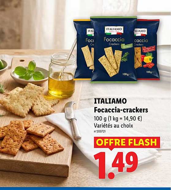 ITALIAMO Focaccia-crackers