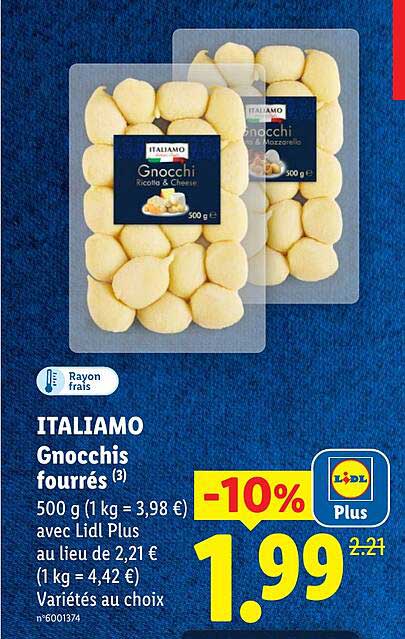 ITALIAMO Gnocchis fourrés