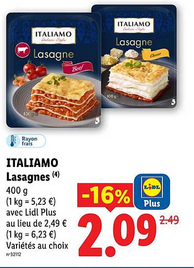 ITALIAMO Lasagnes