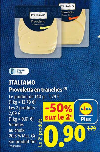 ITALIAMO Provoletta en tranches