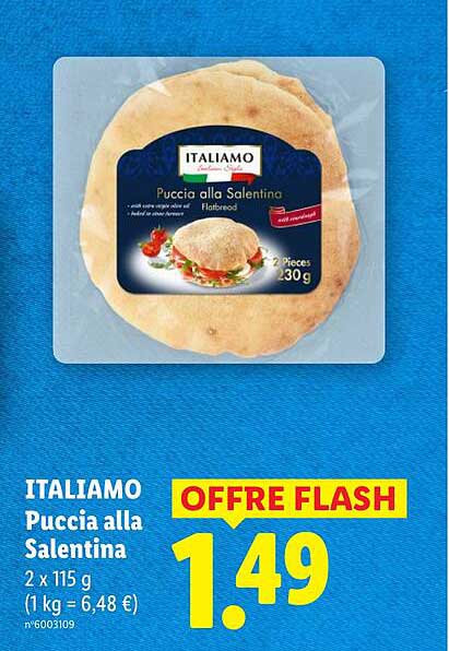 ITALIAMO Puccia alla Salentina 2 x 115 g