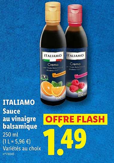 ITALIAMO Sauce au vinaigre balsamique