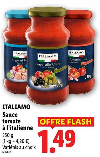 ITALIAMO Sauce tomate à l’italienne 350 g