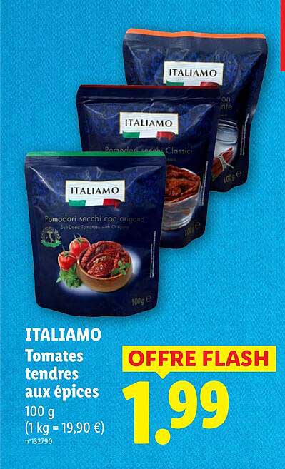 ITALIAMO Tomates tendres aux épices
