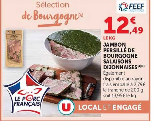 JAMBON PERSILLÉ DE BOURGOGNE SALAISONS DIJONNAISES
