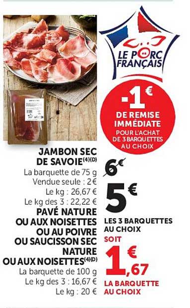 JAMBON SEC DE SAVOIE(4/5)D