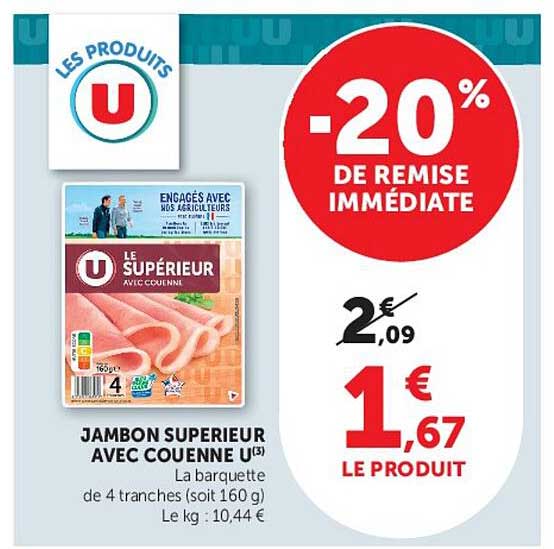 JAMBON SUPERIEUR AVEC COUENNE U