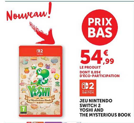 JEU NINTENDO SWITCH 2 YOSHI AND THE MYSTERIOUS BOOK