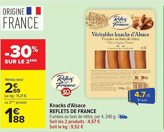 Knacks d'Alsace REFLETS DE FRANCE