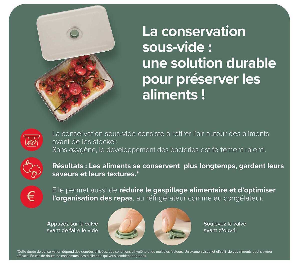 La conservation sous-vide : une solution durable pour préserver les aliments !