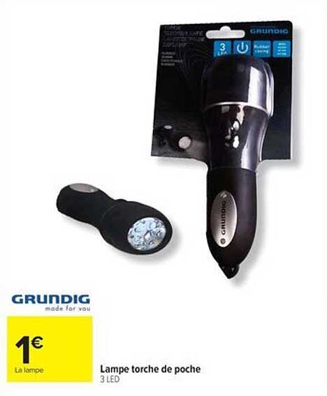 Lampe torche de poche 3 LED