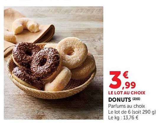 LE LOT AU CHOIX DONUTS (2X6)E