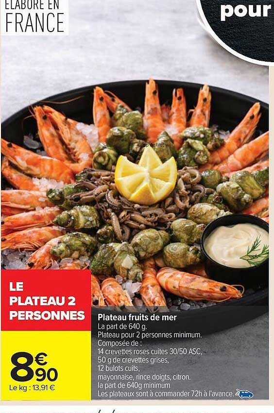 LE PLATEAU 2 PERSONNES