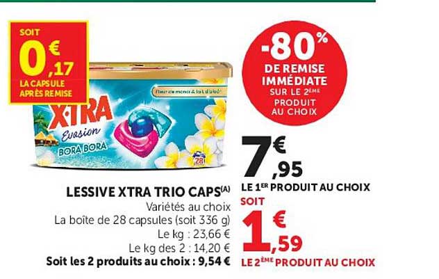 LESSIVE XTRA TRIO CAPS(A)
