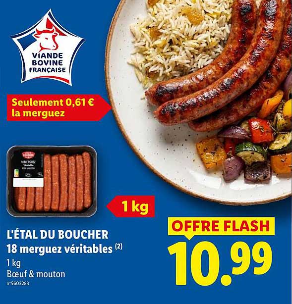 L'ÉTAL DU BOUCHER 18 merguez véritables (2)