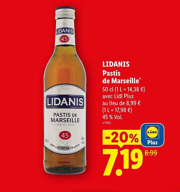 LIDANIS Pastis de Marseille*