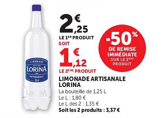 LIMONADE ARTISANALE LORINA