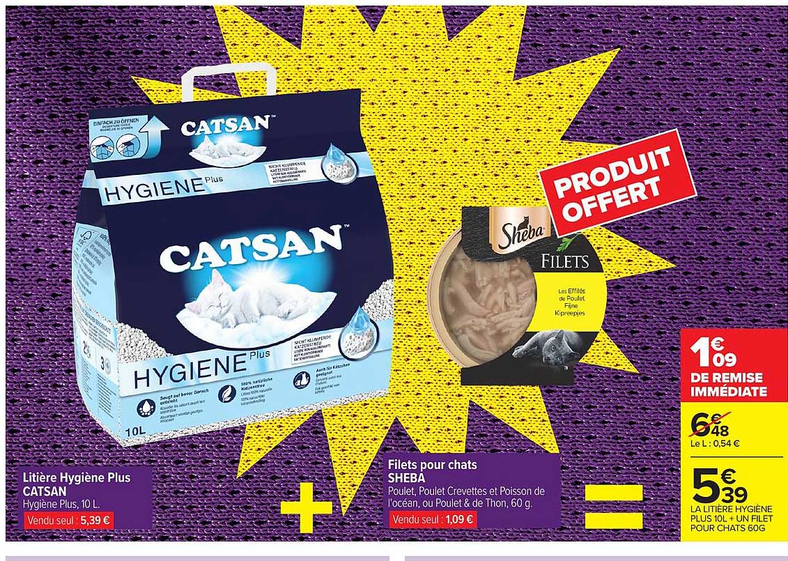 Litière Hygiène Plus CATSAN