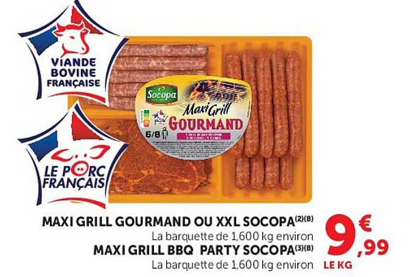 MAXI GRILL GOURMAND OU XXL SOCOPA