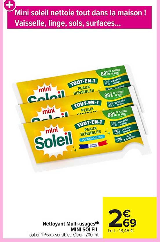 Mini soleil nettoie tout dans la maison ! Vaisselle, linge, sols, surfaces...