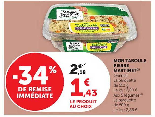 MON TABOULE PIERRE MARTINET ORIENTAL