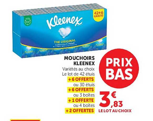 MOUCHOIRS KLEENEX