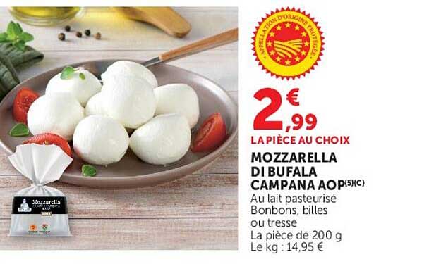 MOZZARELLA DI BUFALA CAMPANA AOP