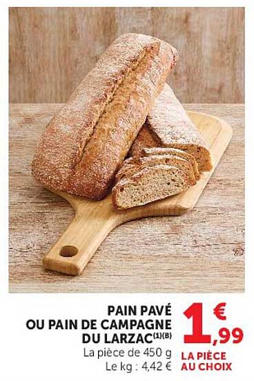 PAIN PAVÉ OU PAIN DE CAMPAGNE DU LARZAC(1)(B)