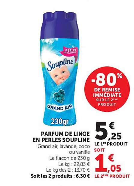PARFUM DE LINGE EN PERLES SOUPLINE